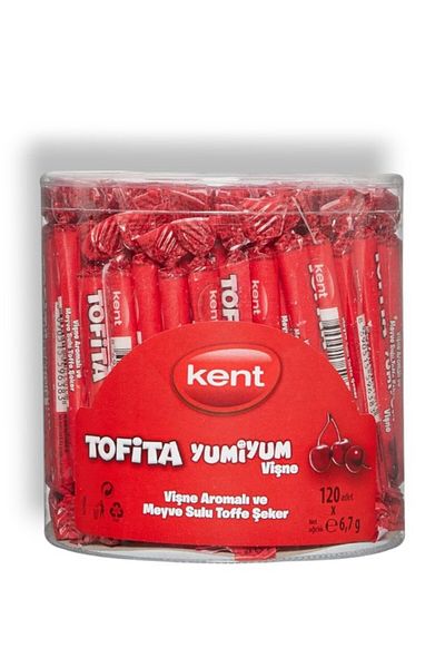 KENT Tofita Yumiyum Cherry Flavored Soft Candy 804 Gr