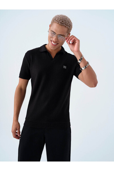 Loft Tricou negru pentru bărbați LF2036358