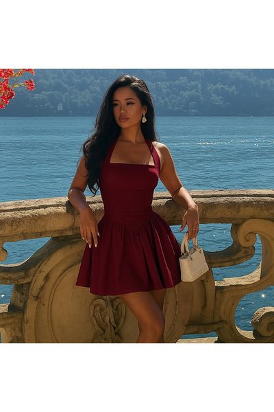 CNG MODA Flounced Mini Stylish Homecoming Dress