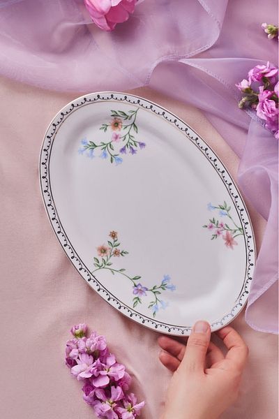 Karaca Minton Boat Plate 30 cm