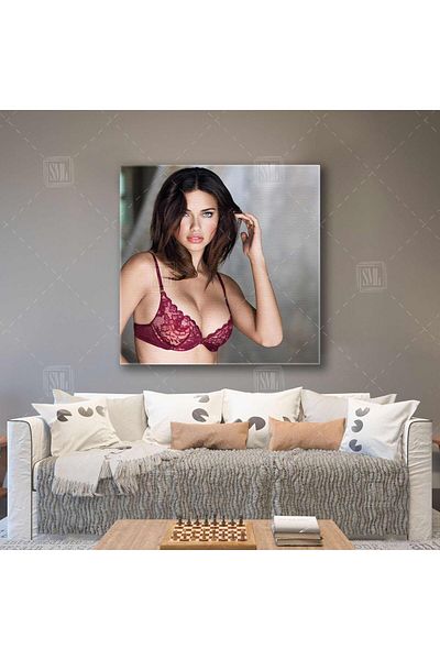 SML TABLO Εικόνα Adriana Lima Victoria Secret Mannequin Angel Square Canvas