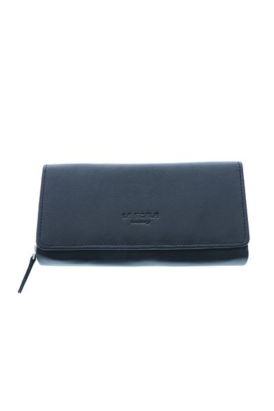 GiftExpress Portofel dama albastru La Scala Luxury 18cm