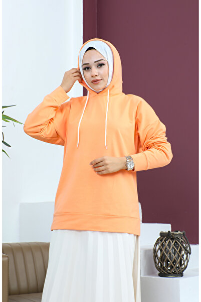 sefamerve Salmon Hooded Sweatshirt 23002-10