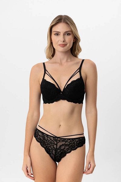 Pierre Cardin Σετ σουτιέν με μαλακό Push Up Covered Lace