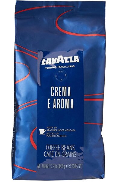 LavAzza حبوب قهوة إسبريسو كريما إي أروما، عبوة من قطعة واحدة، 1 كجم