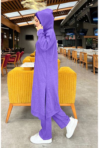 sefamerve Σετ φόρμας με δύο κλωστές 3034-18 Model Dark Lilac