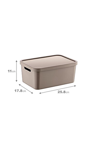 Smartware 4'Lü Set Stafi Çok Amaçlı Kapaklı Kutu Terra 4,5 LT