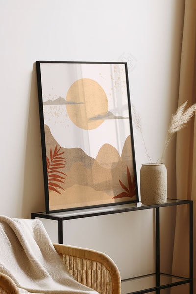 Basquiart Αφίσα της Σειράς Bohemian με Μαύρο Πλαίσιο, Αριθμός Πίνακα: 14