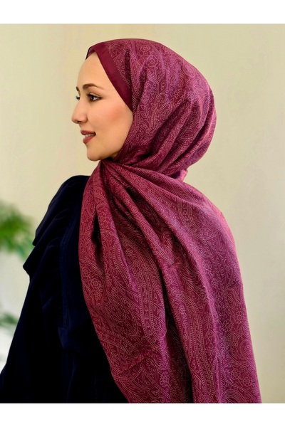 vertu scarfs Etnik Desen Eskitme Soft Şal Yeni Sezon&Yüksek Kaliteli Şal SRLD20-Kırmızı