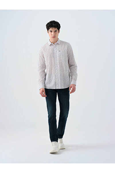 Loft Мъжка риза с тъмносиня кройка и стандартна кройка LF2038616