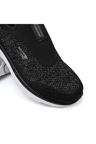Tmall Pantofi Sport De Barbati,din Material Textil,b4029,negru Cu Alb