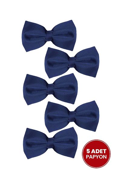 Tudors Pack of 5 Navy Blue Men's Bow Ties