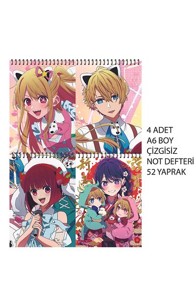nihonwosekai Oshi No Ko Oshi No Ko Anime A6 Size Notebook Set Unlined 52 Sheets