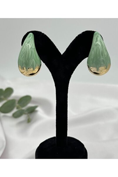 Çelik Water Green Bottega Earrings