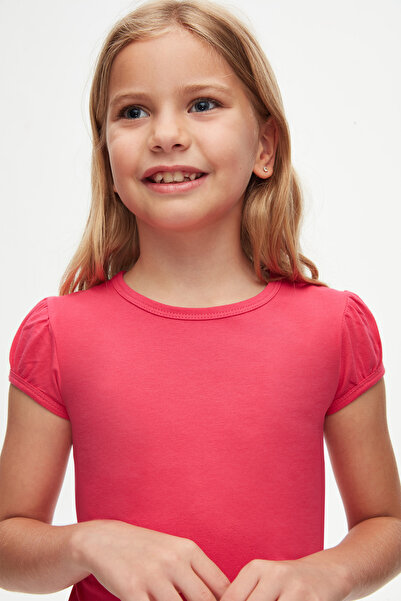 LOVETTI Φούξια T-Shirt για κορίτσια - Crew Neck, Καρπούζι μανίκι
