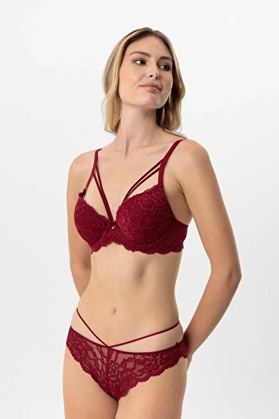 Pierre Cardin Soft Push up Covered Lace Bra Set