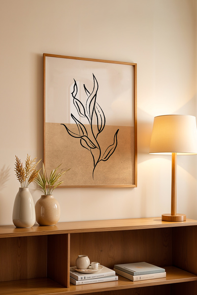 Basquiart Poster din seria Bohemian cu ramă din lemn, Tablou nr:131