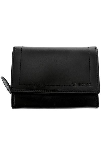 GiftExpress Women's Leather Wallet La Scala Black