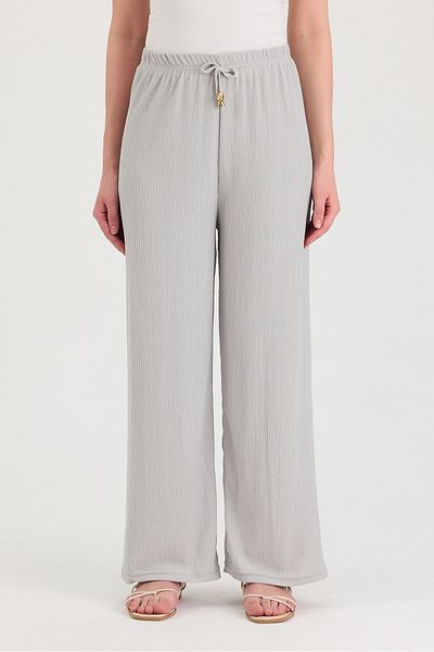 Ceylen Comfortable Cut Trousers with Lace-Up Waist