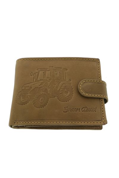GiftExpress Brown genuine leather wallet