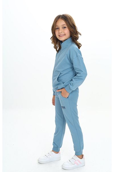 Toontoy Girl's Cool Style Printed Tracksuit Set
