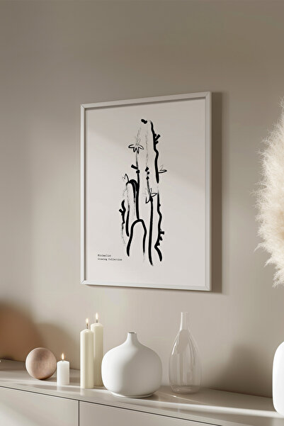 Basquiart Αφίσα της Σειράς Bohemian με λευκό πλαίσιο, Αριθμός Πίνακα: 130