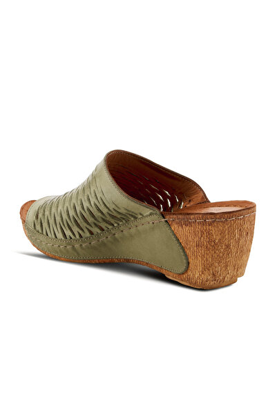 İNZE AYAKKABI Genuine Leather Slippers Model Name: Luma