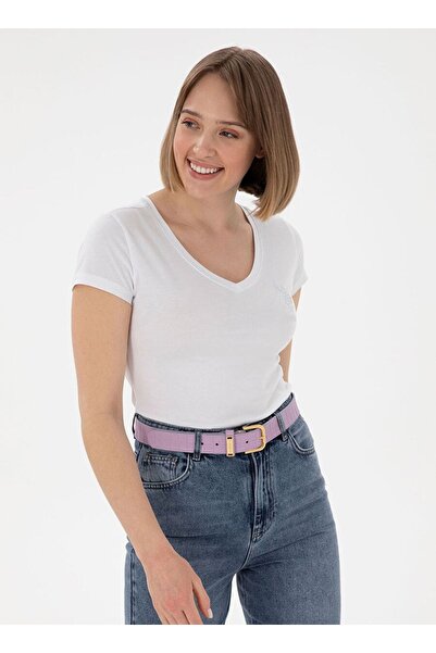 U.S. Polo Assn. Tv0125 Λευκό Γυναικείο T-Shirt 2080797