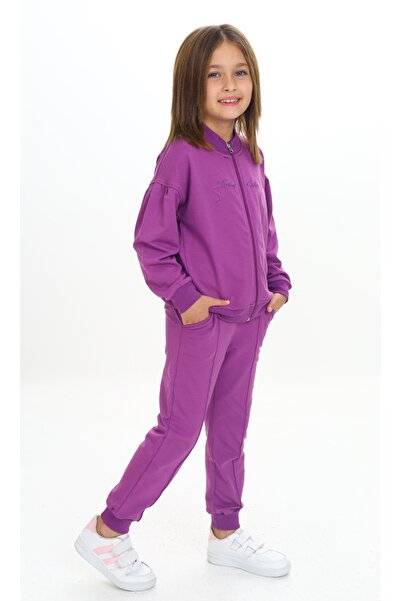 Toontoy Κοριτσίστικο κοστούμι φόρμας με κέντημα