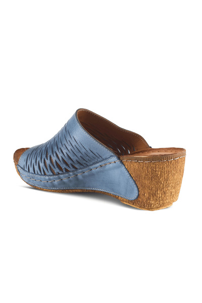 İNZE AYAKKABI Genuine Leather Slippers Model Name: Luma
