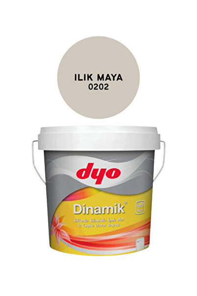 Dyo Dinamik Ipek Mat Silikonlu Iç Cephe Duvar B. Ilık Maya 0202 15 Lt.