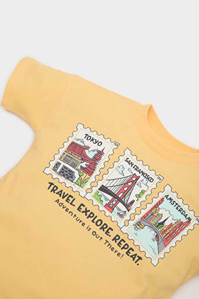 DeFacto Yellow Baby Boy Bottom-Top Set E6768A5/Yl170