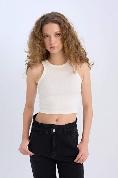 DeFacto Γυναικείο εσώρουχο με εφαρμοσμένη εφαρμογή σε λευκό χρώμα U0357AZ/WT32