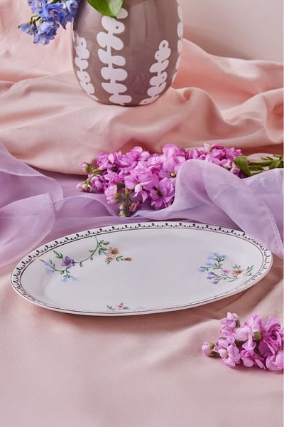 Karaca Minton Boat Plate 30 cm