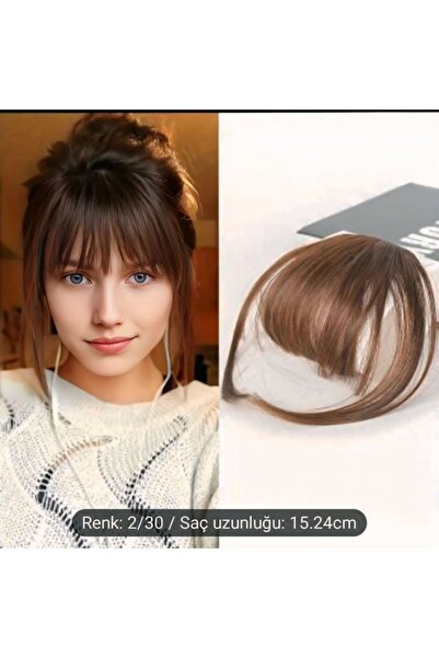 Asya Kadınlar için Doğal Görünümlü Düz Saç Perçem Kahkül