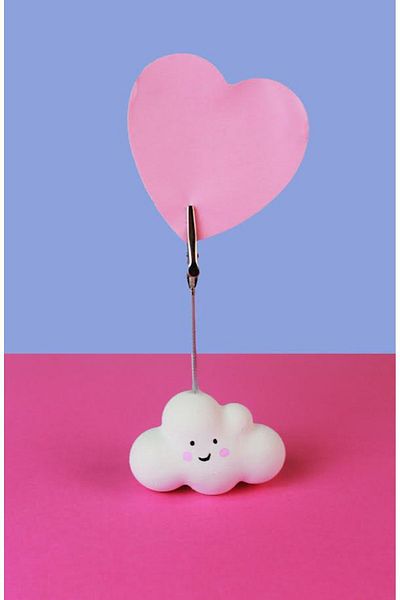 Mithbox Cute White Cloud Photo Note Holder Note Holder Note Holder