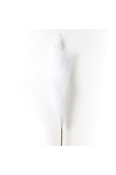 Choice 120cm White 1pcs Faux Pampas Grass Decor Plume Grass Artificial Phragmites Australis Vase Decoration