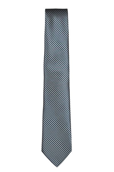1001 Kravat 7 cm Wide Blue Patterned Thin Tie