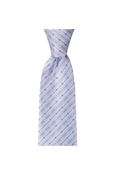 1001 Kravat Blue Floral Patterned 8 cm Wide Tie