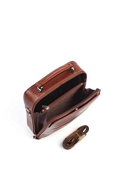 Aka Deri Shiny Tan - Leather Portfolio Bag 375