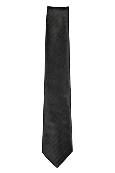 1001 Kravat 7 cm Wide Black Striped Thin Tie