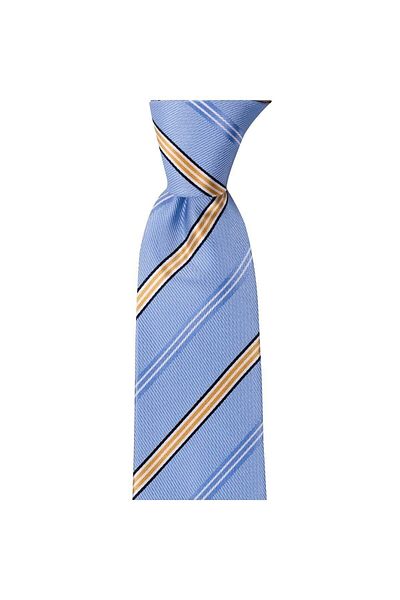 1001 Kravat Blue Striped 8 cm Wide Tie