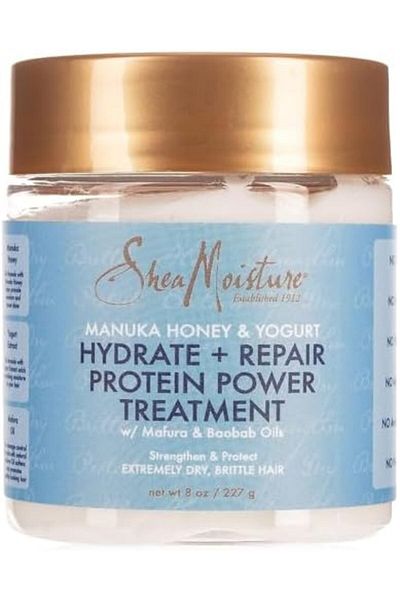 Shea Moisture Manuka Honey And Yogurt Hydrate Plus Repair Protein Power For Unisex Treatment, 8 Ounc