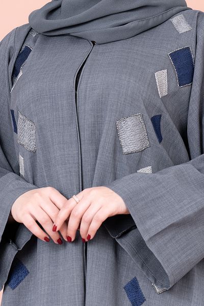 IKKXA Geometric Design Abaya