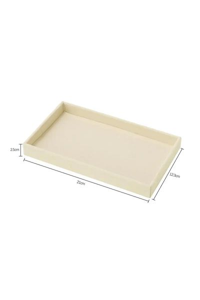 Choice Beige-a Upgrade Velvet Jewelry Storage Box Necklace Stackable Display Tray Bracelet Earring Organize