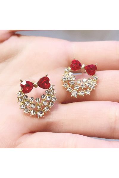 SIC MODA Earrings SIC MODA 5133A Red Bow