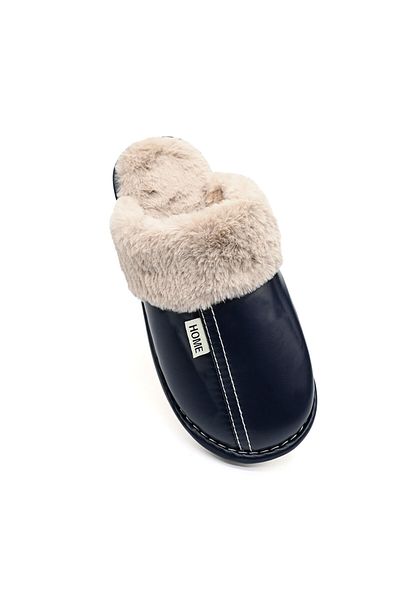 Tmall Men's Slippers, Made Of Eco-leather, Pb2005, Dark Blue