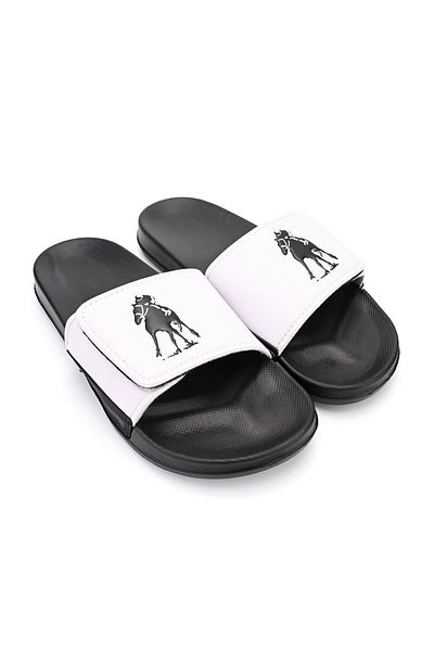 Tmall Men's Slippers, Made Of Eco-leather, Pb2019, White And Black