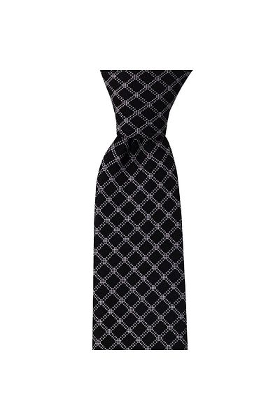 1001 Kravat Black Patterned 8 cm Wide Tie