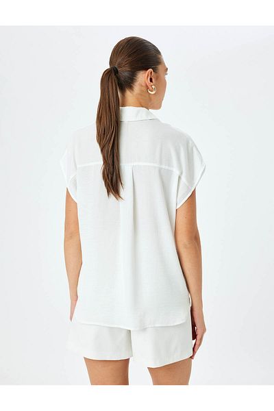Koton Classic Collar Buttoned Sleeveless Shirt
